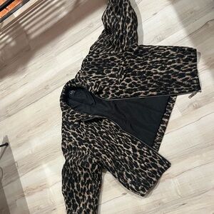 Boohoo Mens Black and Brown Teddy Jacket